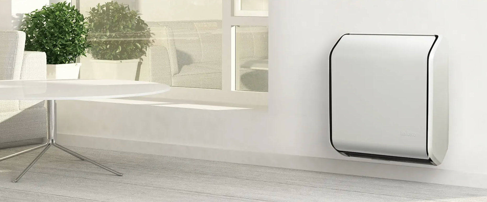 Radiatore A Gas Stufa Convettiva Italkero Stratos 7.0 KW Metano  + Kit Per Scarico Fumi