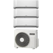 Condizionatore Climatizzatore Hitachi Trial Split Inverter R-32 Serie AIRHOME 600 12000+12000+12000 BTU Con RAM-G68N3HA(B)E Wi-Fi Integrato 12+12+12