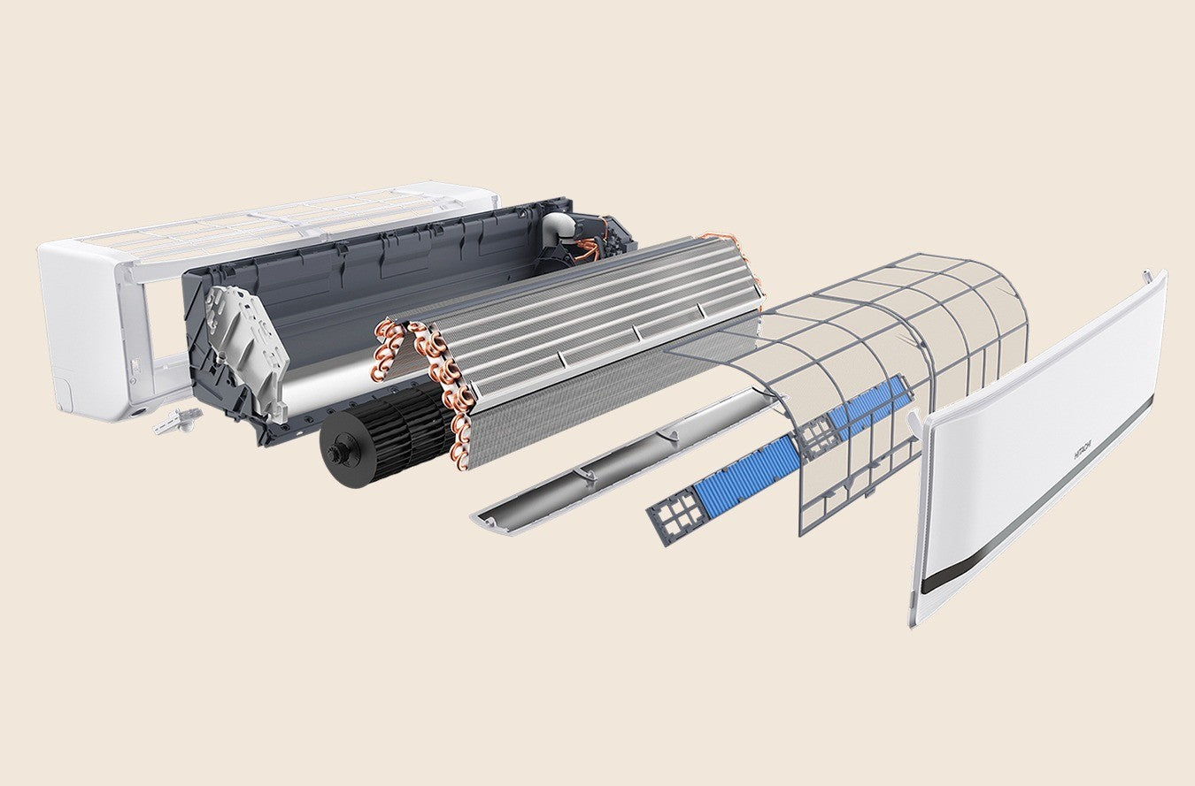 Condizionatore Climatizzatore Hitachi Monosplit Inverter AirHome 800 12000 BTU RAK-XJ35RHAE Wi-Fi Integrato