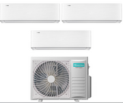 Condizionatore Climatizzatore Hisense Trial Split Inverter R-32 Serie Energy Pro X 9000+9000+12000 BTU Con 3AMW62U4RJC Wi-Fi Integrato 9+9+12
