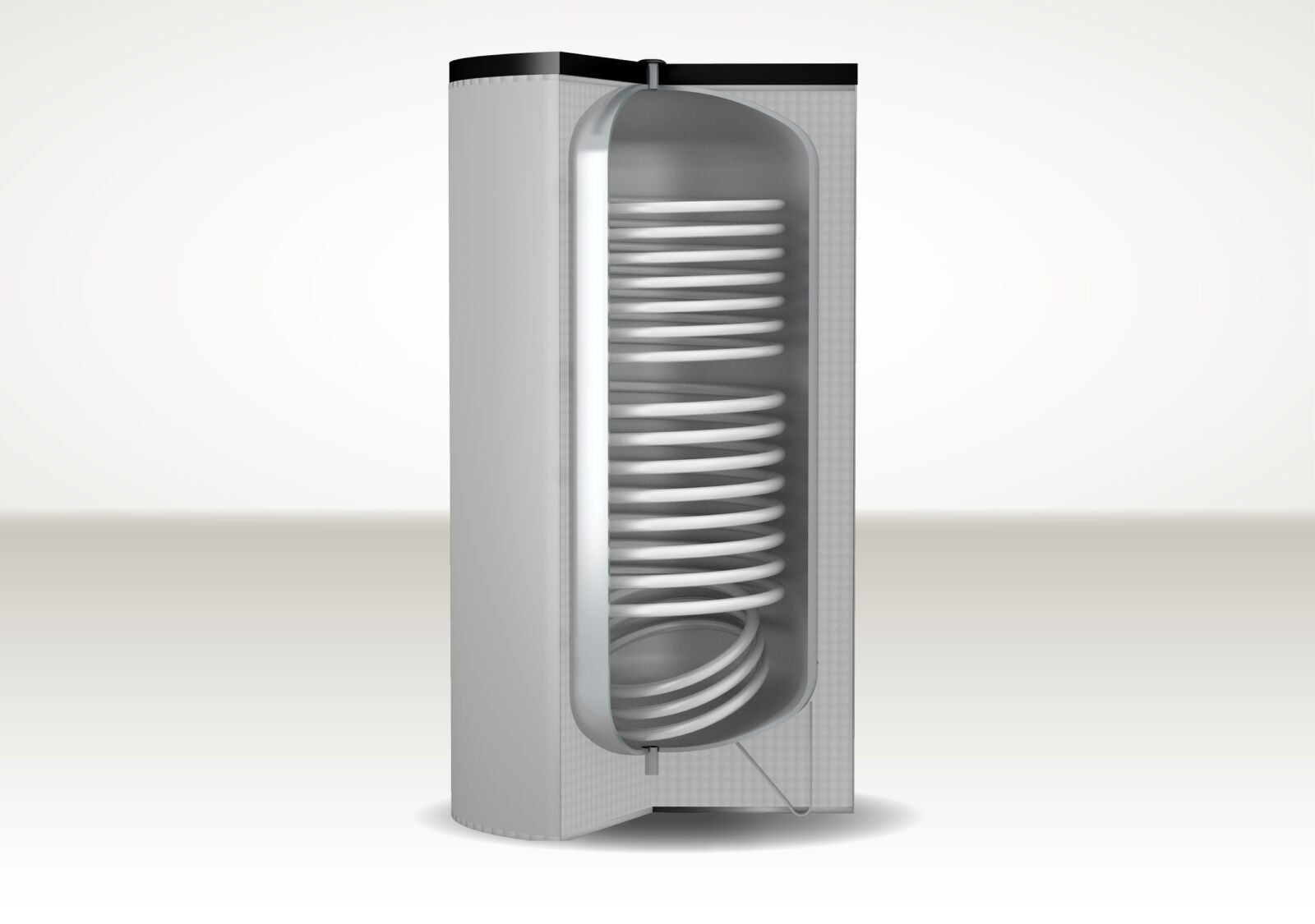 Bollitore in Acciaio Rivestito Cordivari Coibentazione Rigida Modello BOLLY 2 ST FB WB 200 Litri 2 Scambiatori Codice 3134162330012