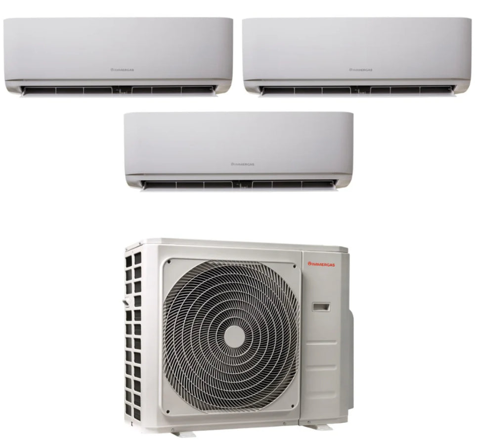 Condizionatore Climatizzatore Immergas Trial Split Inverter R-32 Serie Thor 9000+9000+9000 Con 27 TRIAL BTU Wi-Fi Optional