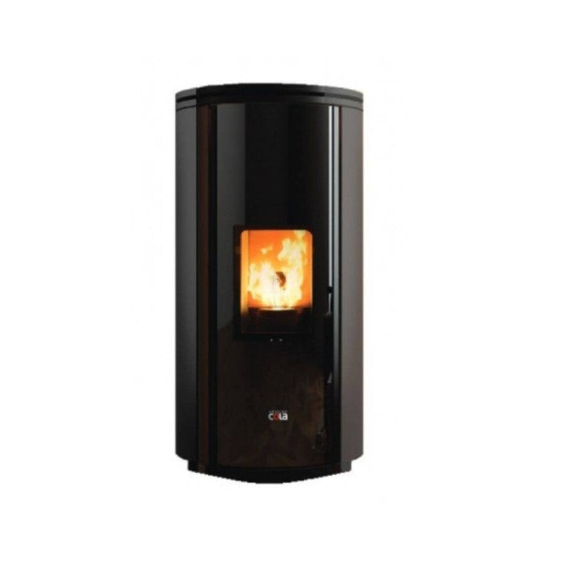 Stufa a Pellet Anselmo Cola Ermetica Modello Elegant Colore Nero