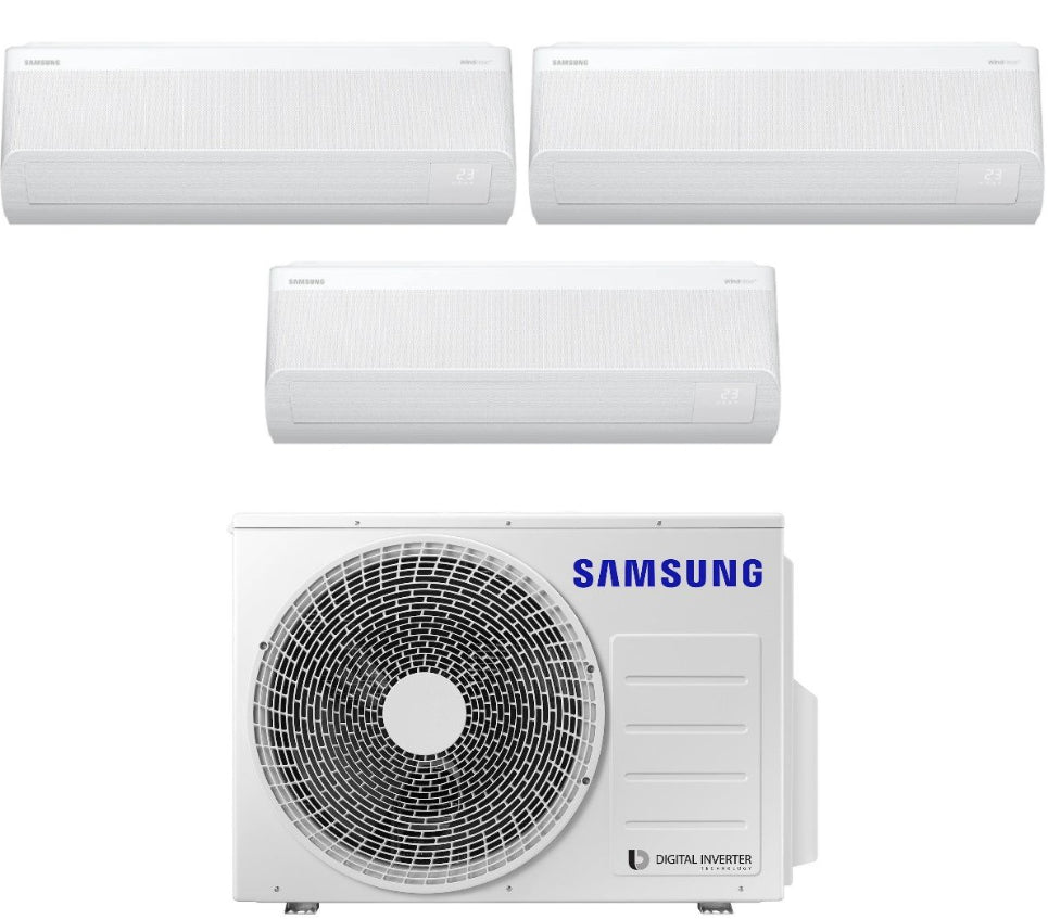 Condizionatore Climatizzatore Samsung Trial Split Inverter Windfree Avant S2 R-32 9000+9000+12000 BTU Wi-Fi Integrato Con AJ052TXJ3KG/EU