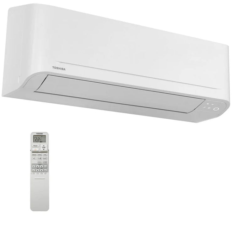 Condizionatore Climatizzatore Toshiba Dual Split Inverter R-32 Modello Seiya Classic 7000+10000 BTU Con RAS-2M14G3AVG-E Wi-Fi Optional