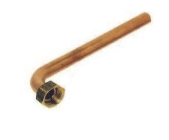 Ferroli Raccordo Rame Curvo Cartellato Ferroli D.18 Con Dado 3/4