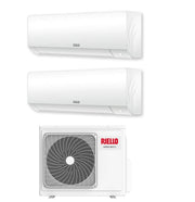 Condizionatore Climatizzatore Riello Dual Split Aaria Plus I R-32 7000+12000 Btu Con U. Esterna 250 PI Wi-Fi Integrato