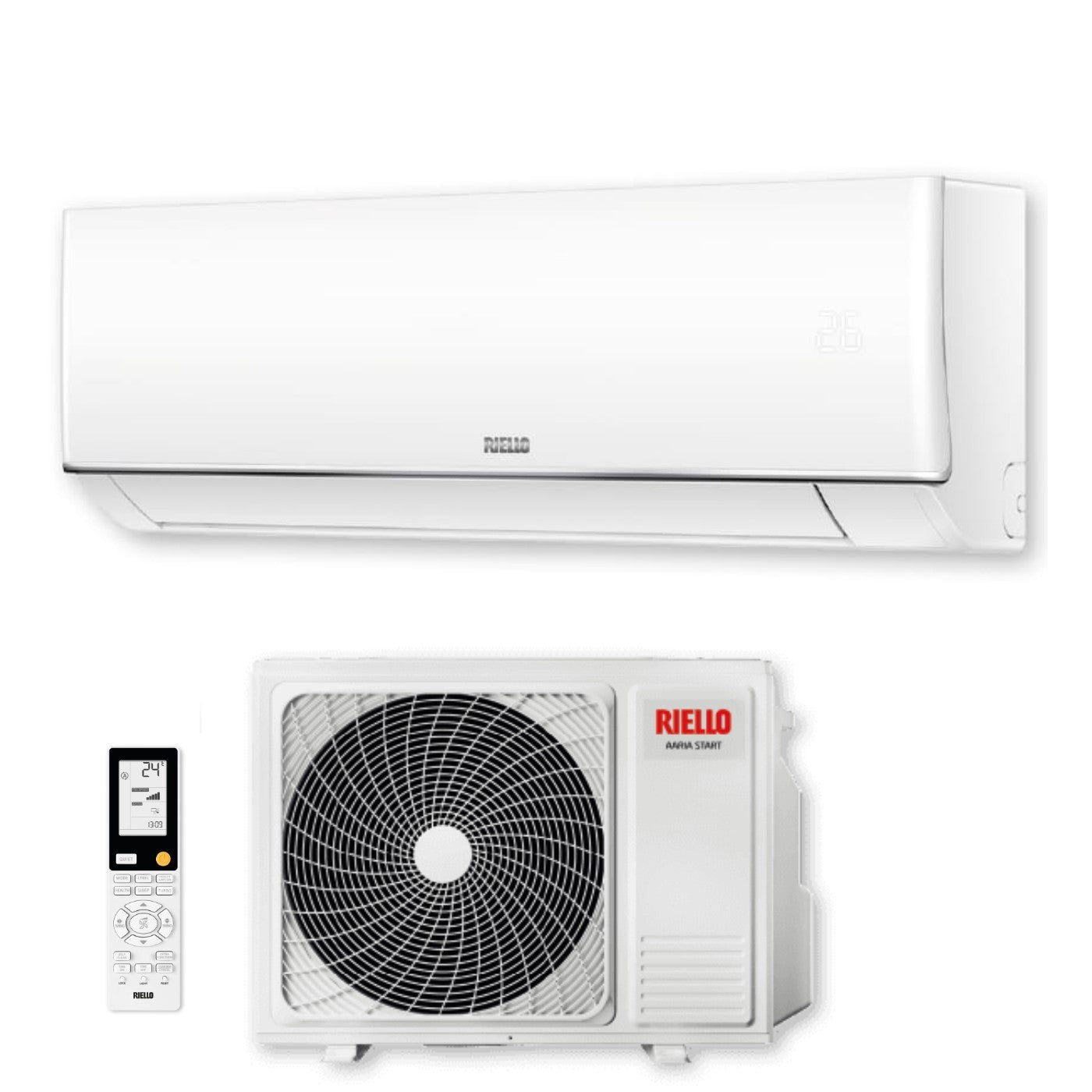 Condizionatore Climatizzatore Riello Inverter AARIA START N 9000 BTU R-32 AMW 25 ST N Wi-Fi Optional - Cod. 20211070