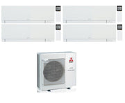 Condizionatore Climatizzatore Mitsubishi Electric Quadri Split inverter Kirigamine Zen White R-32 7000+7000+9000+12000 Colore Bianco con MXZ-4F72VF4 Wi-Fi Integrato 7+7+9+12