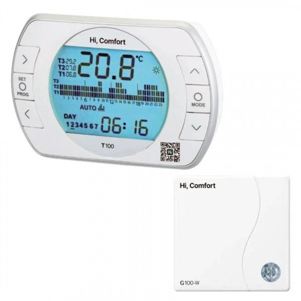 Caldaia a Condensazione Riello Start 25 Kis Cod. 20187404 Metano 25 kW + Kit Fumi + Cronotermostato Hi-Comfort T100 Cod. 20193354 in Omaggio  **PROMO**