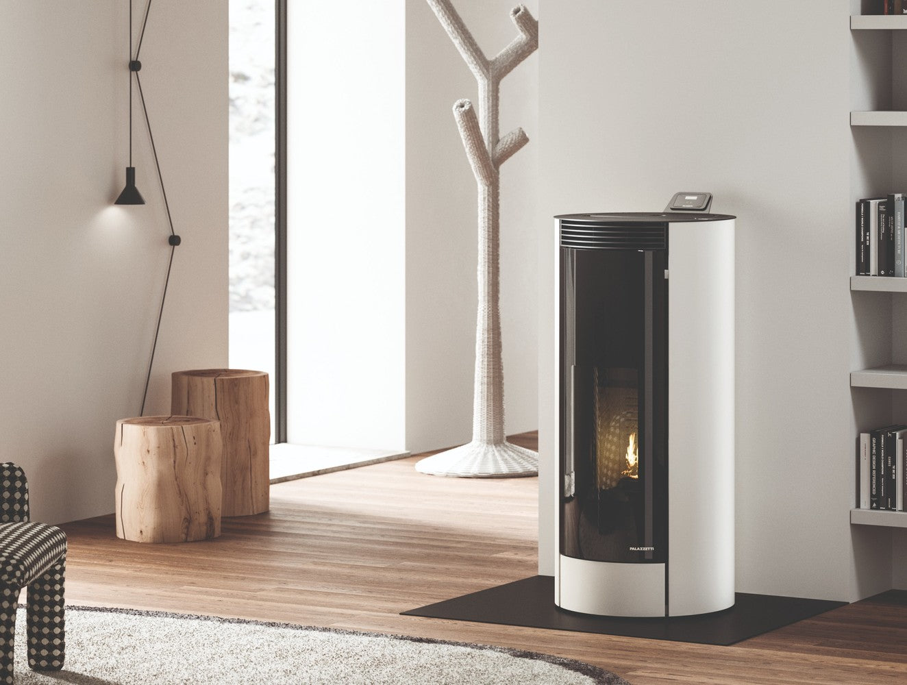 Stufa a Pellet ad Aria Palazzetti Ecofire Melita Da 8 Kw - Vari Colori