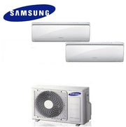 Condizionatore Climatizzatore dual split Samsung inverter 9+9 Maldives Quantum R-32 9000+9000 BTU con AJ040NCJ2EG/EU