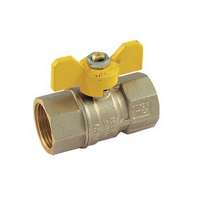 Valvola gas Bugatti a sfera F/F con leva a farfalla