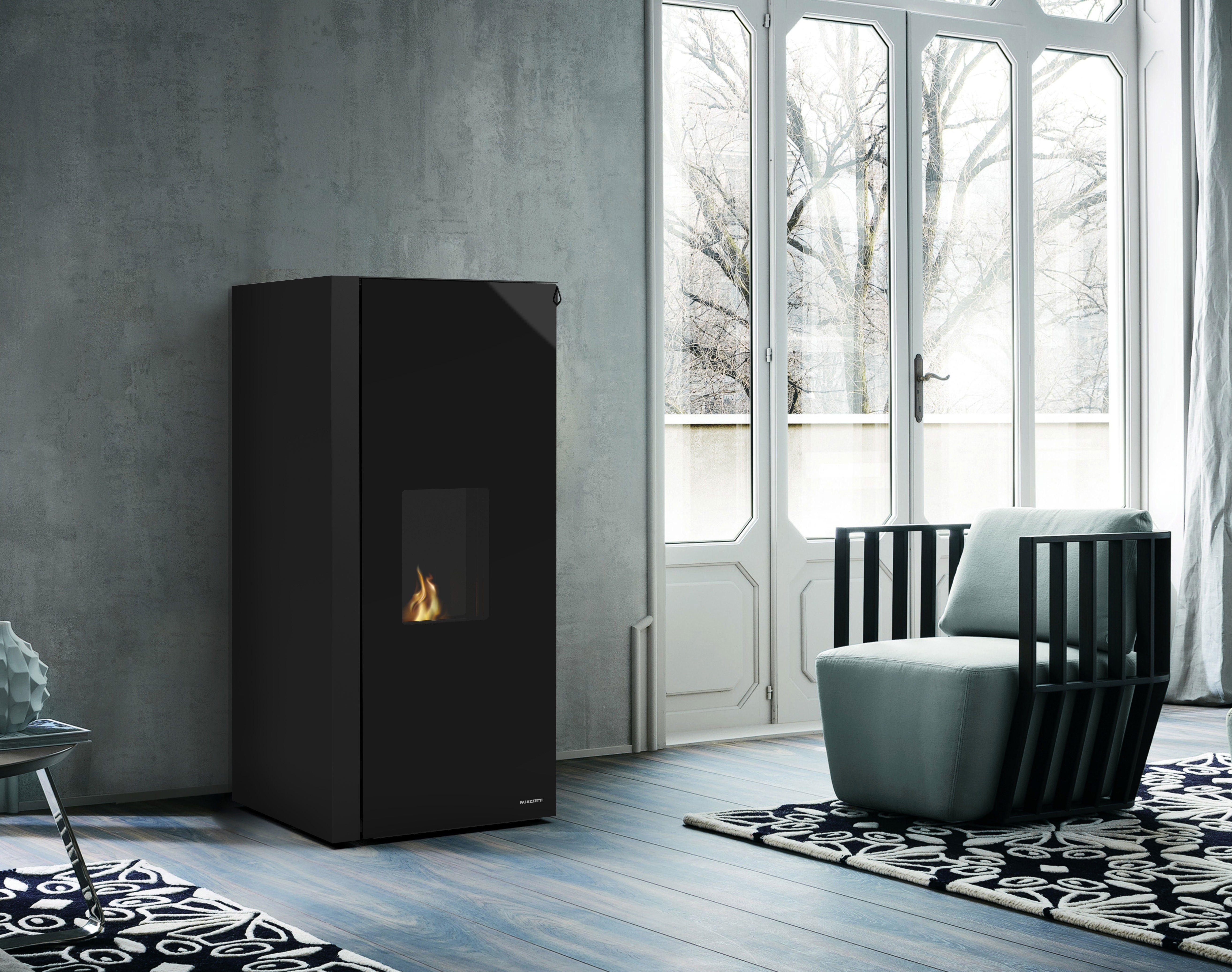 Termostufa a Pellet Palazzetti Ecofire Dadò Idro TC 15 Kw - Vari Colori