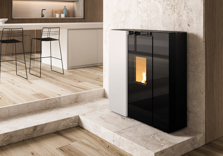 Termostufa a Pellet Palazzetti Tiffany Idro Ventilata TC 21 Kw - Vari Colori