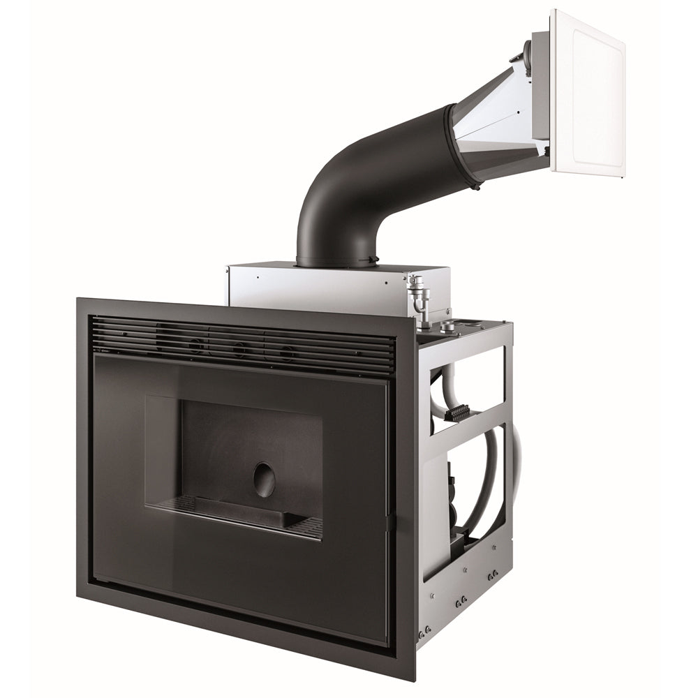 Termocamino a Pellet MCZ Hydro Vivo 90 HYDRO 24 Maestro Plus Da 24 Kw