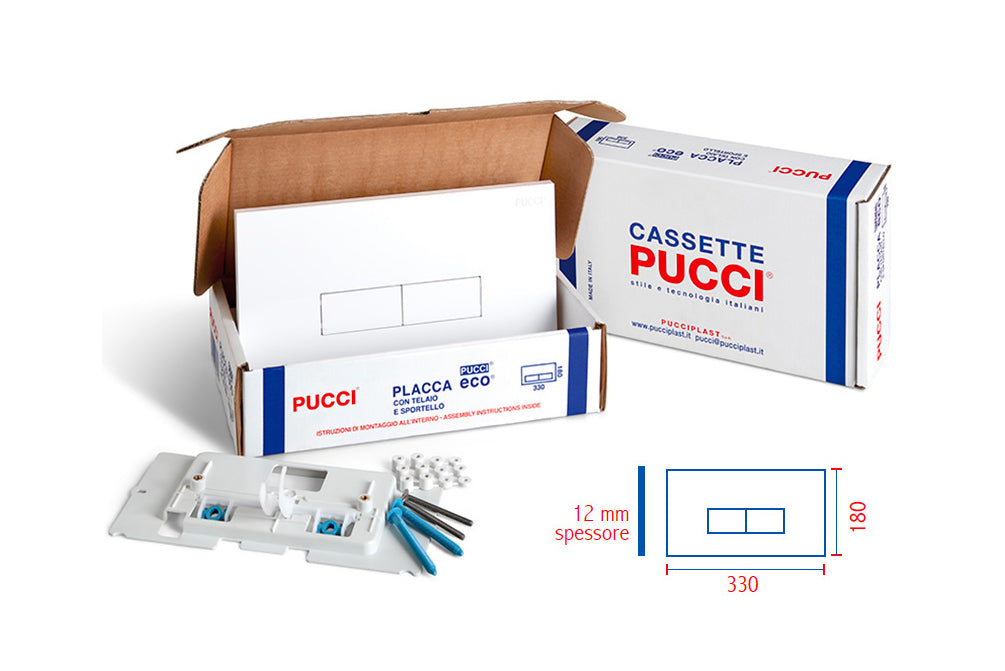 Pucciplast Rinnova Kit Di Trasformazione Per Placche Serie Eco BIANCA 12 mm Cod. 80179560