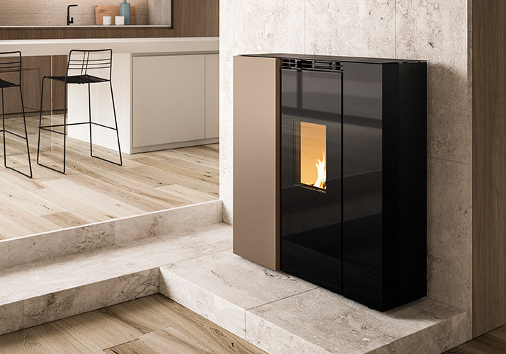 Termostufa a Pellet Palazzetti Tiffany Idro Ventilata TC 21 Kw - Vari Colori