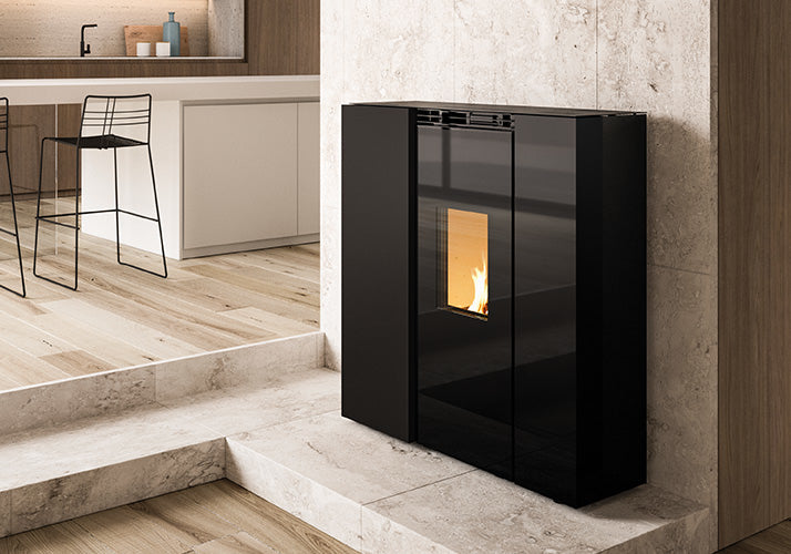 Termostufa a Pellet Palazzetti Tiffany Idro Ventilata TC 21 Kw - Vari Colori