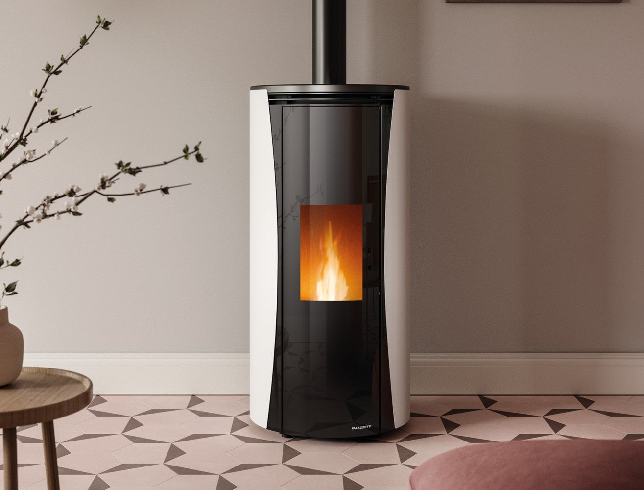 Stufa a Pellet ad Aria Palazzetti Ecofire Vivi TC US 6 Kw - Vari Colori