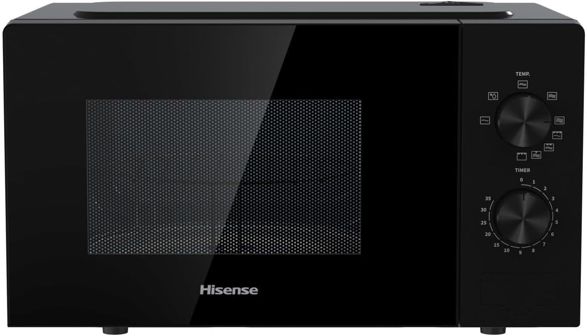 Microonde Grill Libera Installazione Hisense H20MOBP1G Black 1000 Watt (20Lt)