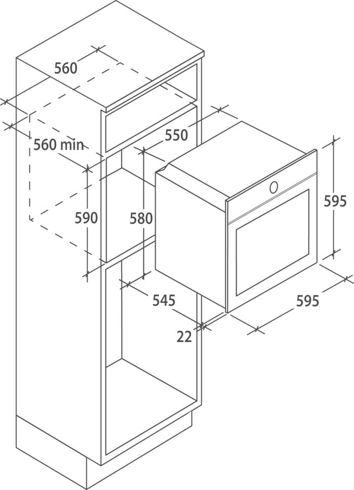 Forno Da Incasso Watch&Touch Candy WATCH-TOUCH/E 80L Acciaio inox