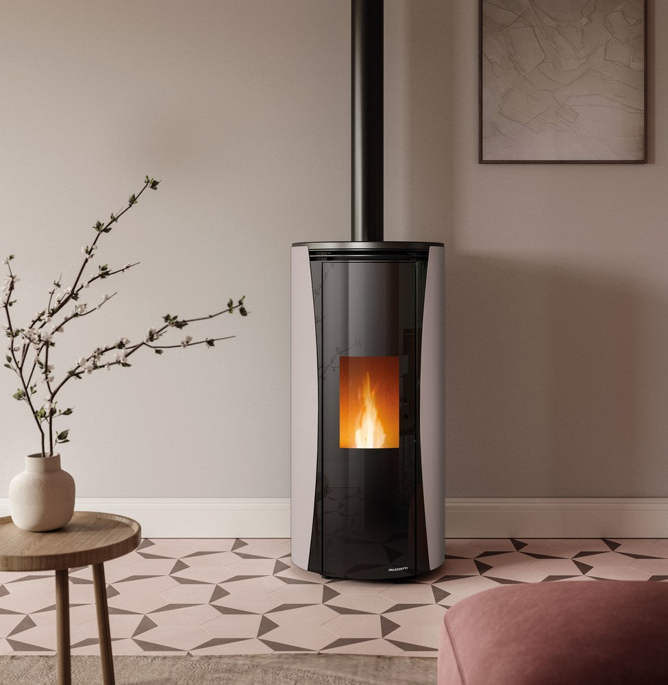 Stufa a Pellet ad Aria Palazzetti Ecofire Vivi TC US 9 Kw - Vari Colori