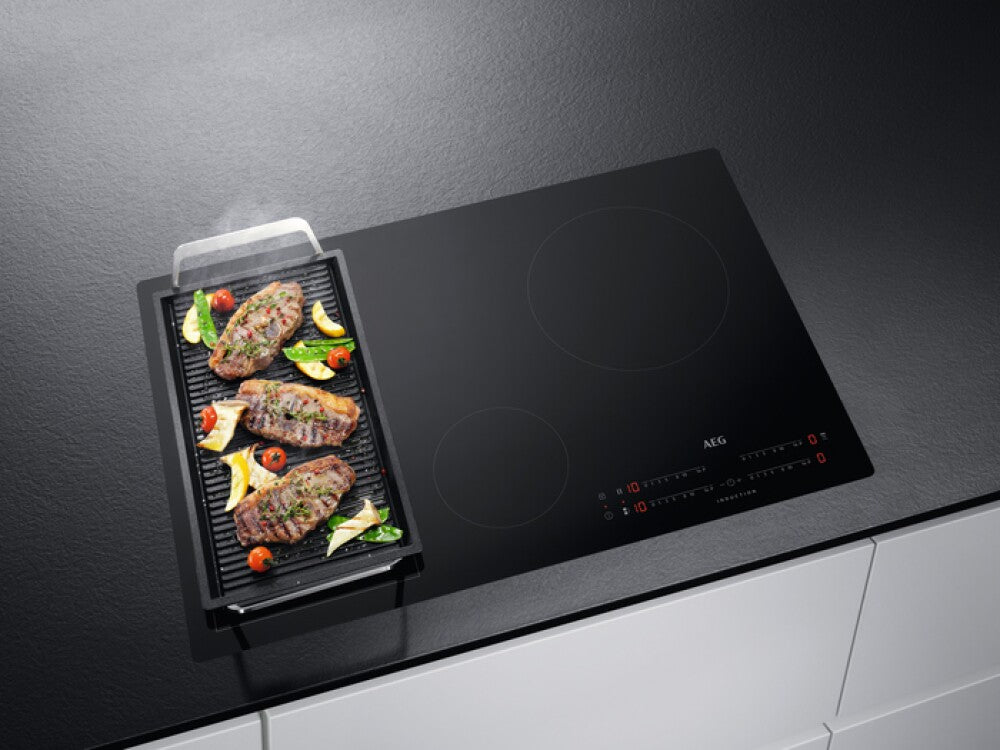 Piano Cottura a Induzione Da Incasso AEG IKB84443IB Nero 80 cm 4 Zone