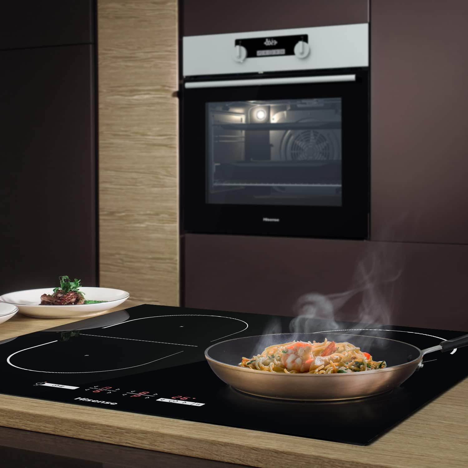 Piano Cottura a Induzione Da Incasso Hisense I6433CB7 59.5 cm Nero 4 Zone