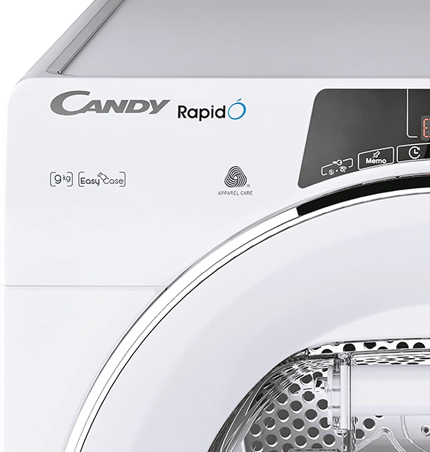 Asciugatrice Libera Installazione Caricamento Frontale Candy RapidÓ ROE H9A2TCEX-S 9 kg Bianco Classe E