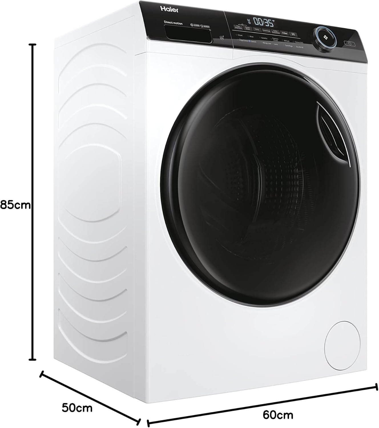 Lavatrice Libera Installazione Caricamento Frontale Haier I-Pro Series 5 HW100-B14959U1 10 kg 1400 Giri/min Bianco Classe A