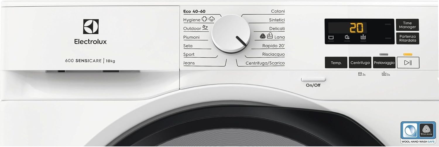 Lavatrice Libera Installazione Caricamento Frontale Electrolux SensiCare 600 EW6F110G 10 kg 1400 Giri/min Bianco Classe A