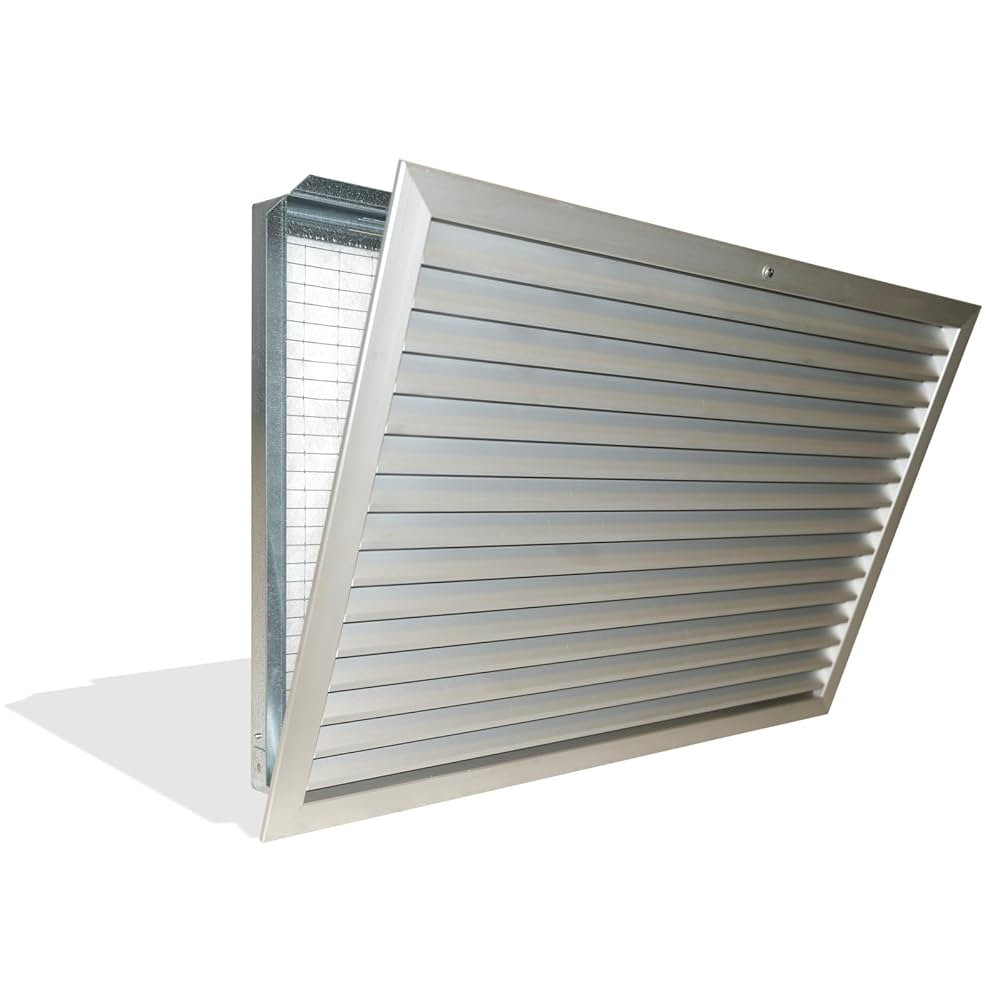 GRIGLIA IN ALLUMINIO CON FILTRO AD ALETTE FISSE  PASSO 20 mm VARIE MISURE