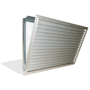 GRIGLIA IN ALLUMINIO CON FILTRO AD ALETTE FISSE  PASSO 20 mm VARIE MISURE