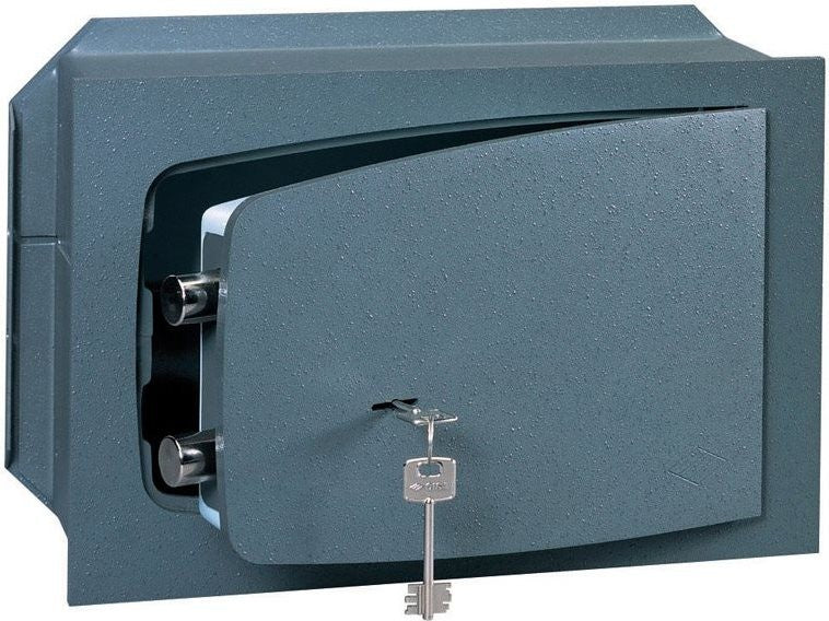 Cassaforte meccanica a muro cm 42x30x19 spessore sportello 8 mm con chiave