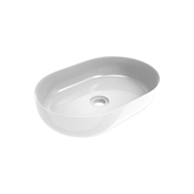 ERCOS Lavabo Ovale da Appoggio Senza Troppo Pieno Serie Musa - 60cm Cod. MUSA0002 - Vari Colori
