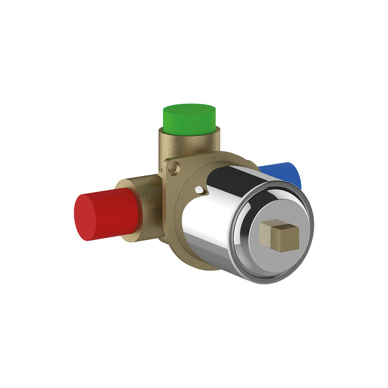 Set Esterno Per Incasso Doccia 1 Via Quadrata COMPLETO Ercos/Ponsi Serie VIKTOR