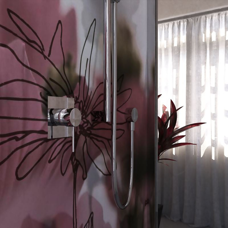 Set Esterno Per Incasso Doccia 1 Via Quadrata COMPLETO Ercos/Ponsi Serie VIKTOR