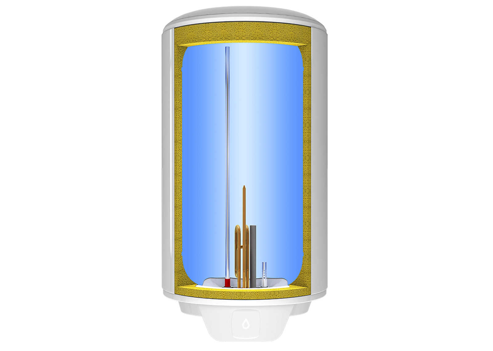Scaldabagno Elettrico 50 Litri Verticale Atlantic Ego Series Cod. 841348 - 2 Anni Di Garanzia