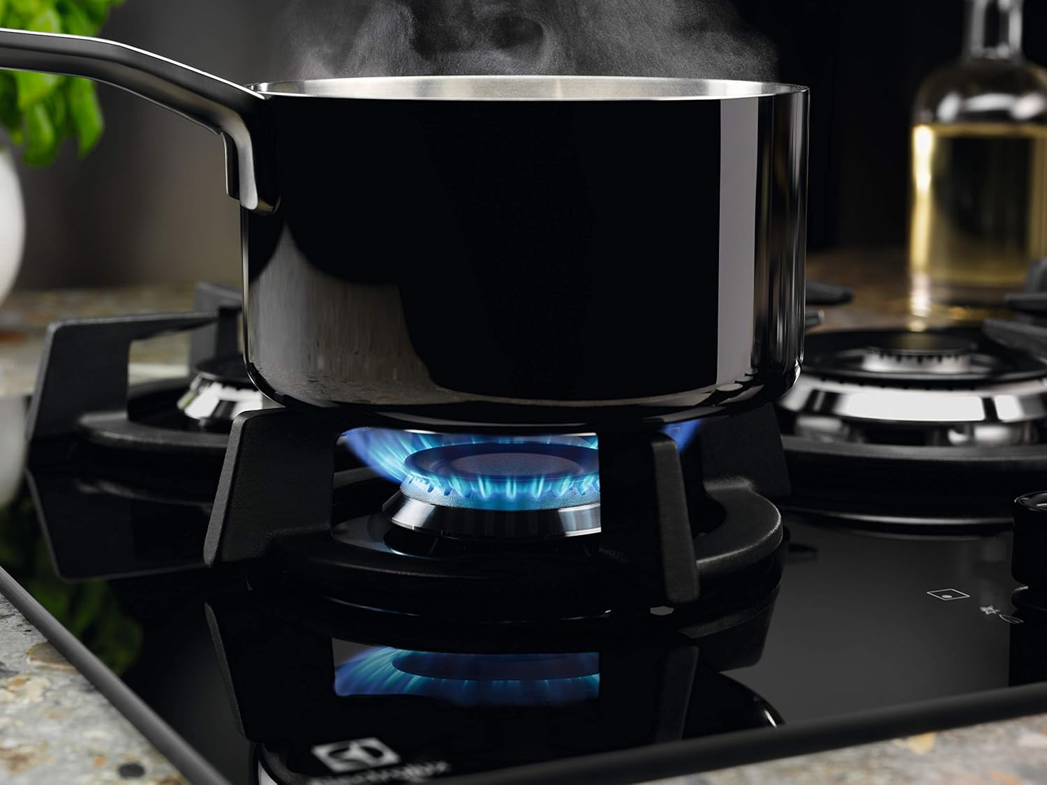 Piano Cottura a Gas Da Incasso Gas on Glass Electrolux EGG64272K Nero 60 cm 4 Fornello(i)