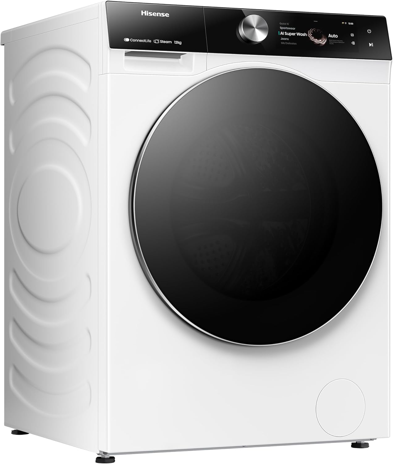 Lavatrice Libera Installazione Caricamento Frontale Hisense WF7S1247BW 12 kg 1400 Giri/min Bianco Classe A