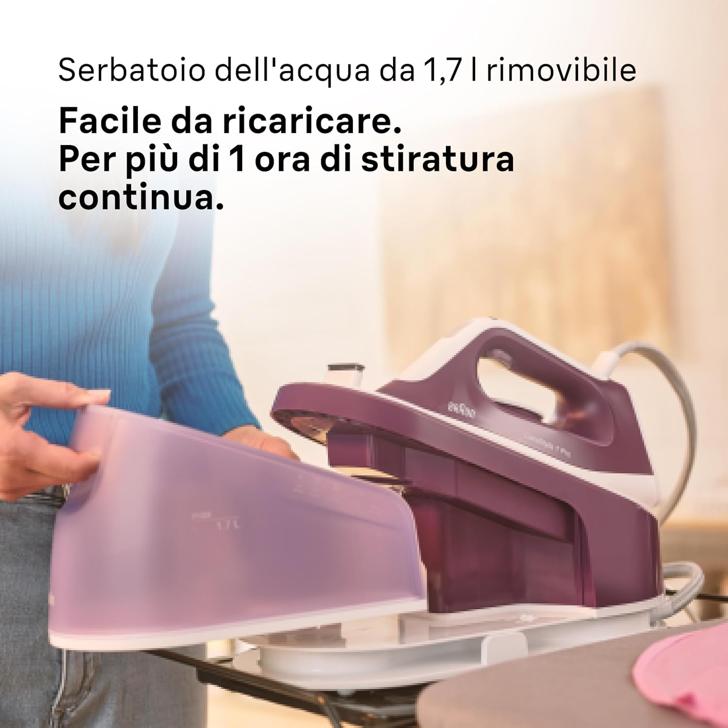 Ferro da Stiro con Caldaia Braun CareStyle 1 Pro IS1514VI 2200W Colore Viola