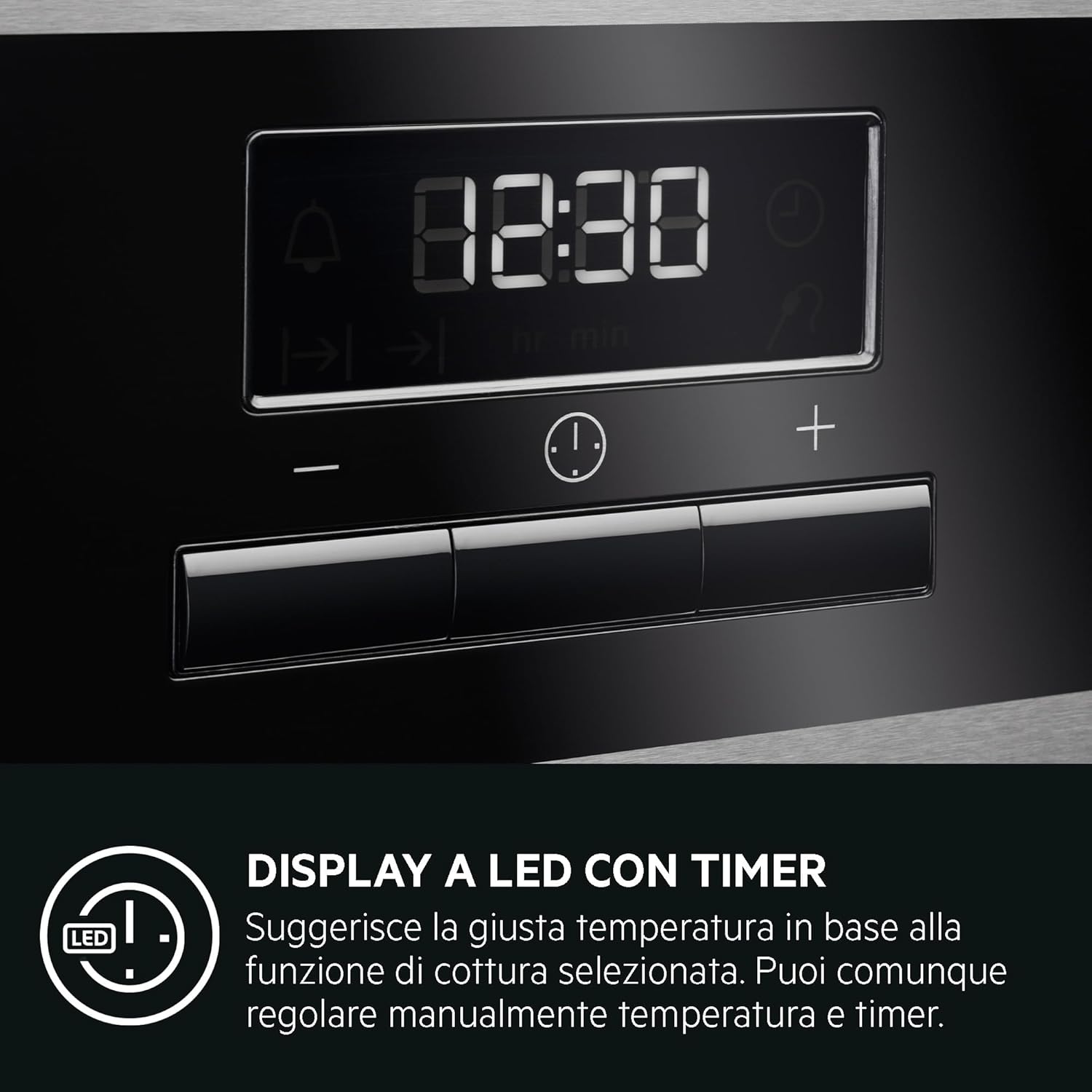 Forno Multifunzione Da Incasso AEG Serie 5000 TU5AB42SM 72L 2990W Acciaio inox