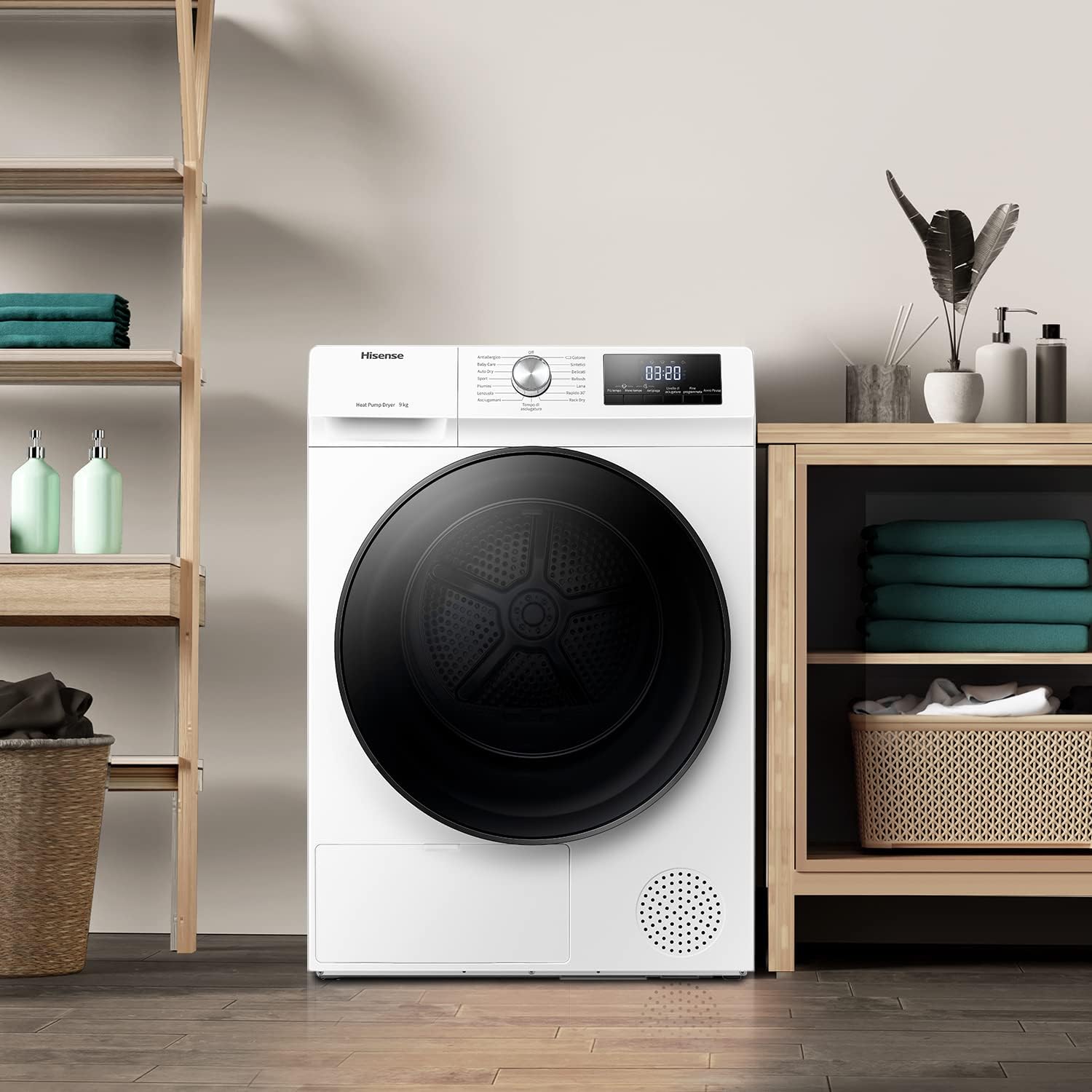 Asciugatrice Libera Installazione Caricamento Frontale Hisense DHQA902U 9 kg A++ Bianco