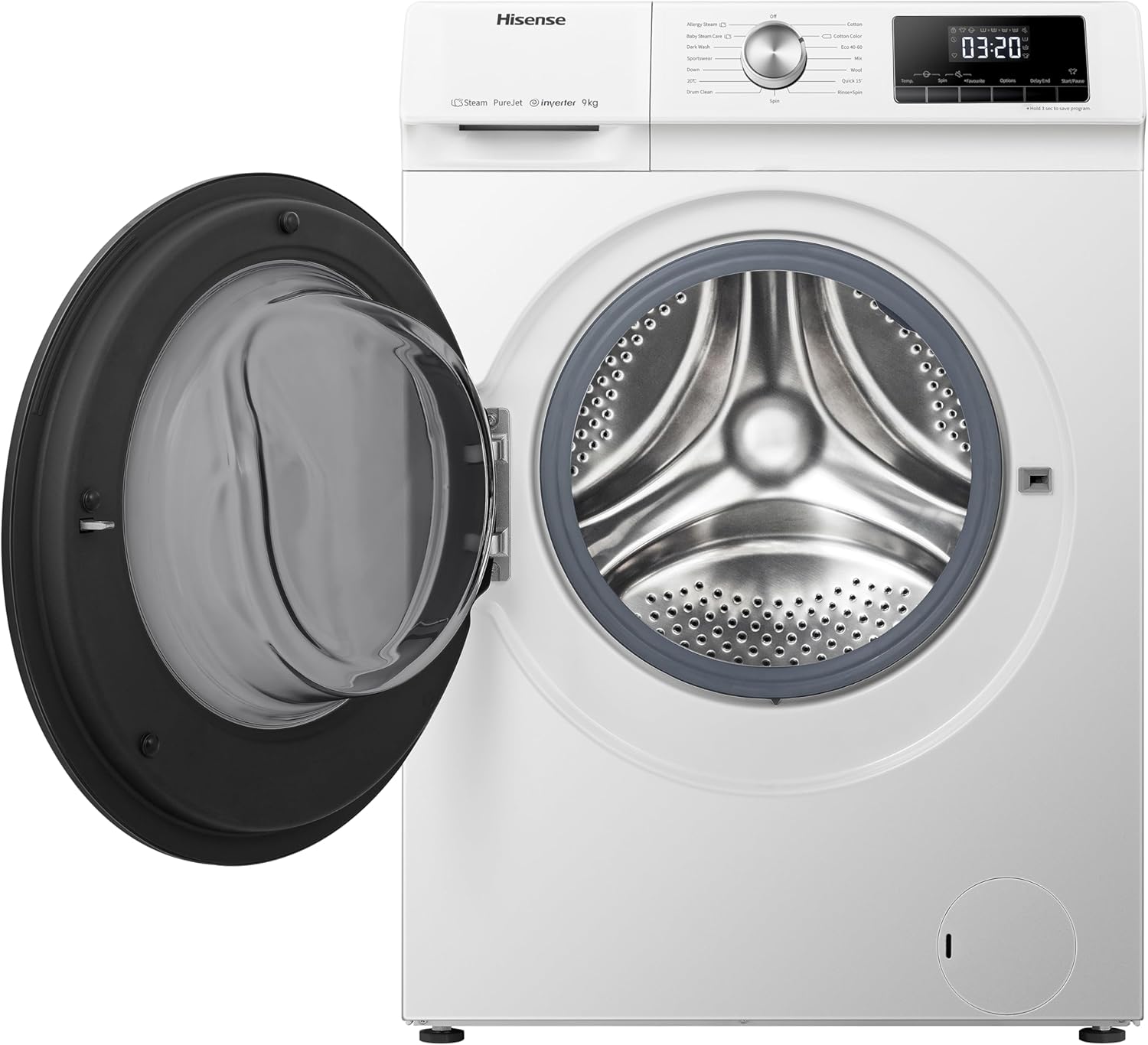 Lavatrice Libera Installazione Caricamento Frontale Hisense WFQA9014EVJM 9 kg 1400 Giri/min Classe A