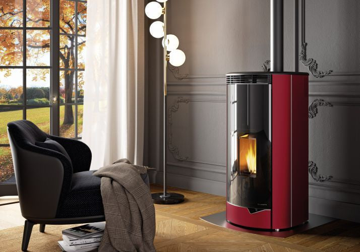 Stufa a Pellet ad Aria Palazzetti Ecofire Marianne US PRO 2 Da 9 Kw