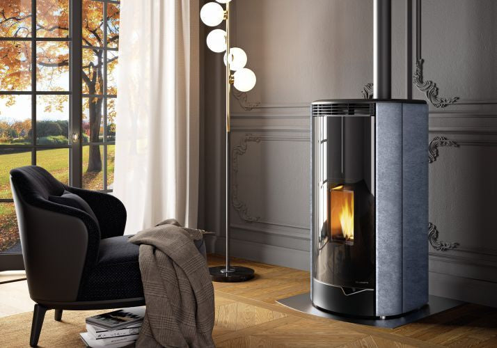 Stufa a Pellet ad Aria Palazzetti Ecofire Marianne US PRO 2 Da 9 Kw