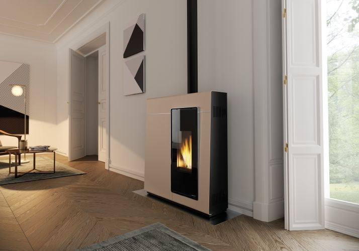 Stufa a Pellet ad Aria Palazzetti Ecofire Michelle US 8 Kw - Vari Colori