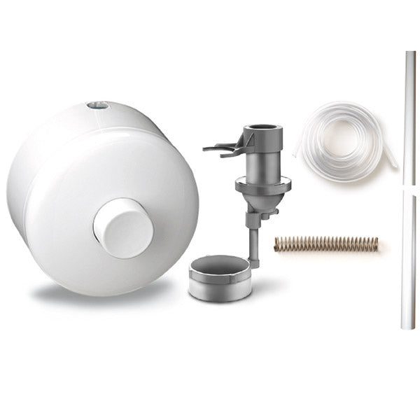 Cassetta Esterna Scarico Vaso Pucciplast Serie VIVA 9 L - Pulsante Unico Risciacquo-Stop Cod. 77000000