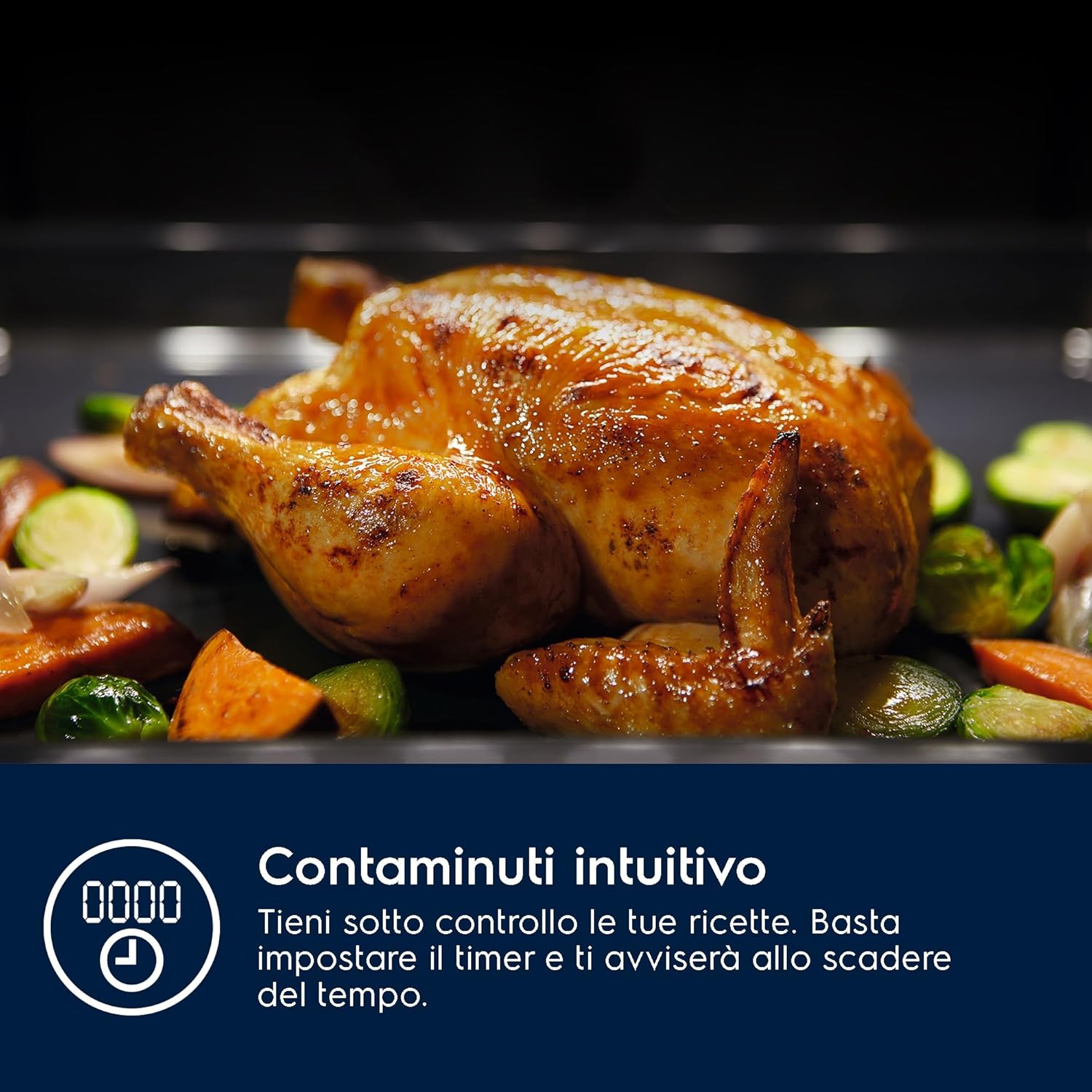 Forno Multifunzione Da Incasso Electrolux Serie 300 EOH2H044K 68L 2790W Nero